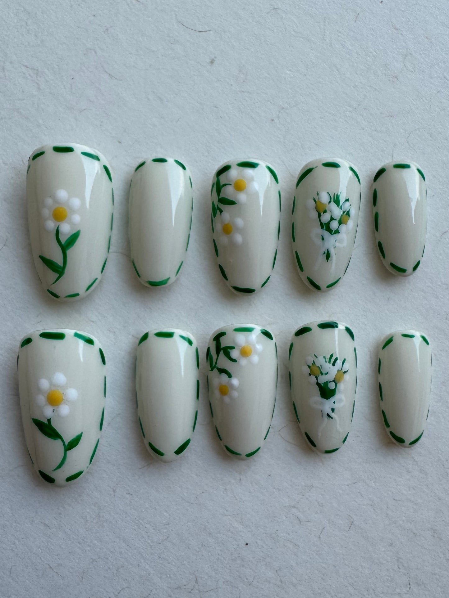 Nail Set Daisy Garden