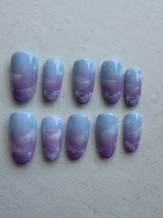 Nail Set Pastel Skies