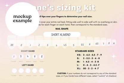 CraftyNails Sizing Kits